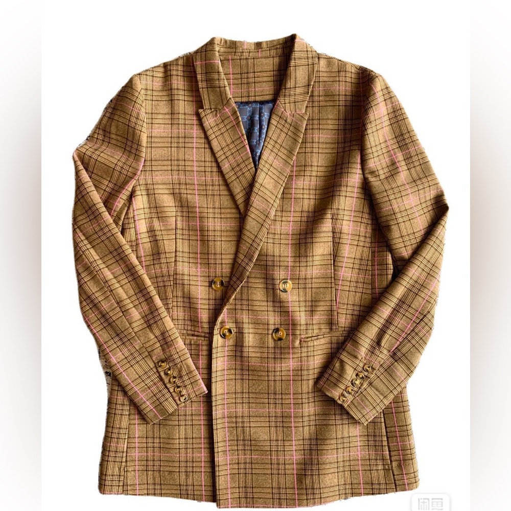 Munthe Plaid Pattern Blazer - like new condition